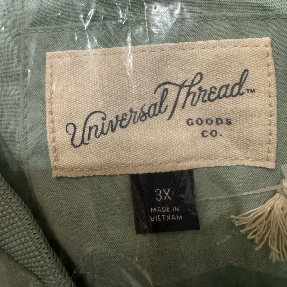 Universal Thread Quilted Jacket Green Plus Size Spring NEW - Picture 8 of 11